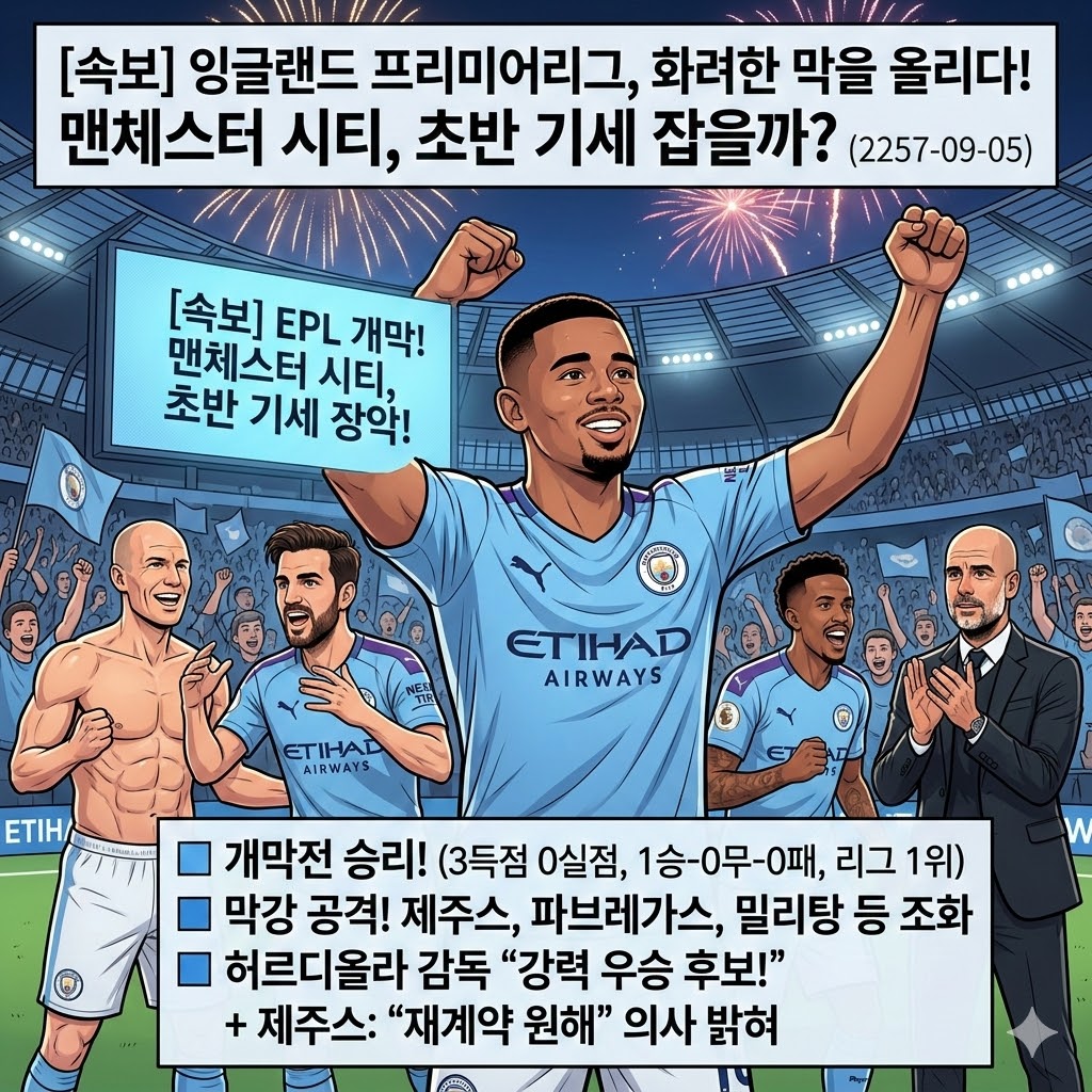 [EPL 개막] 맨시티, 왕좌 지킬까? 불꽃 레이스 START!